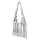 JOSEPH AND STACEY LUCKY PLEATS SHOULDER BAG, SILVER