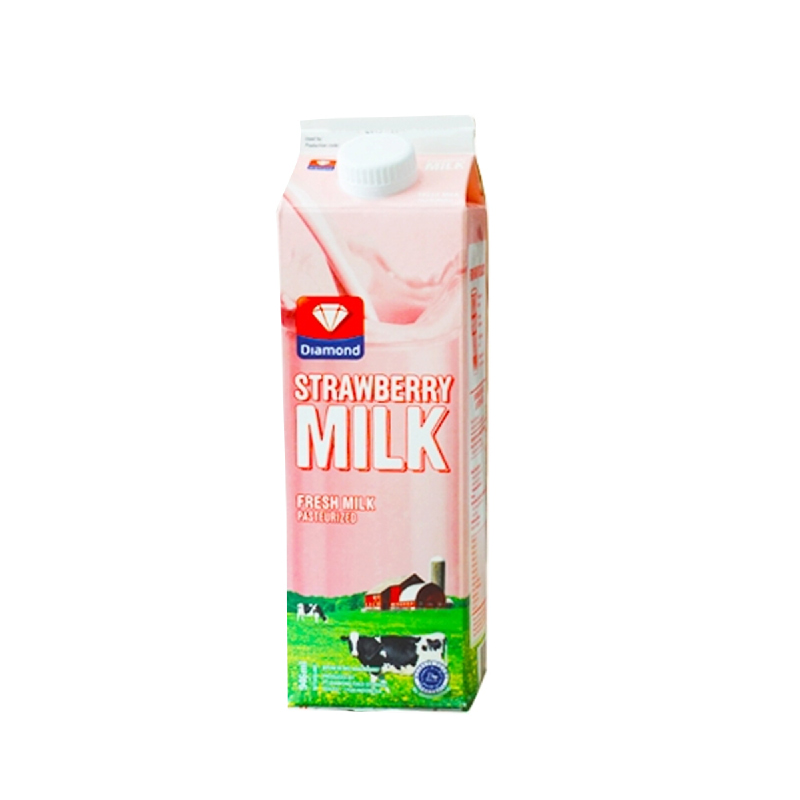 Diamond Strawberry Fresh Milk 950Ml