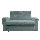 Atria Sofa Bed Lucan 2 seat Fabric - Green