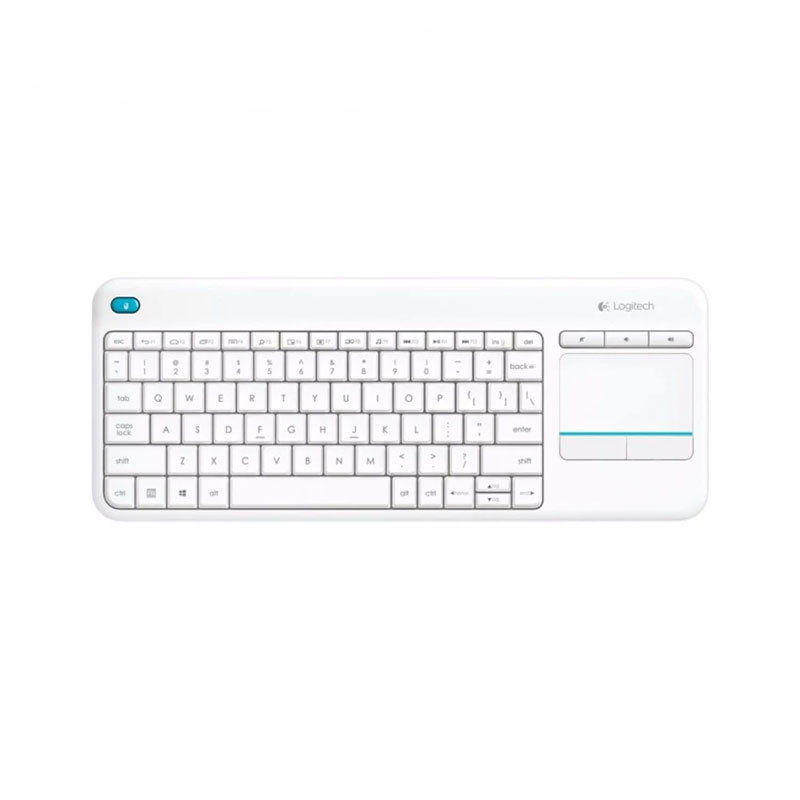 K400 Plus Wireless Touch Keyboard - White - AP