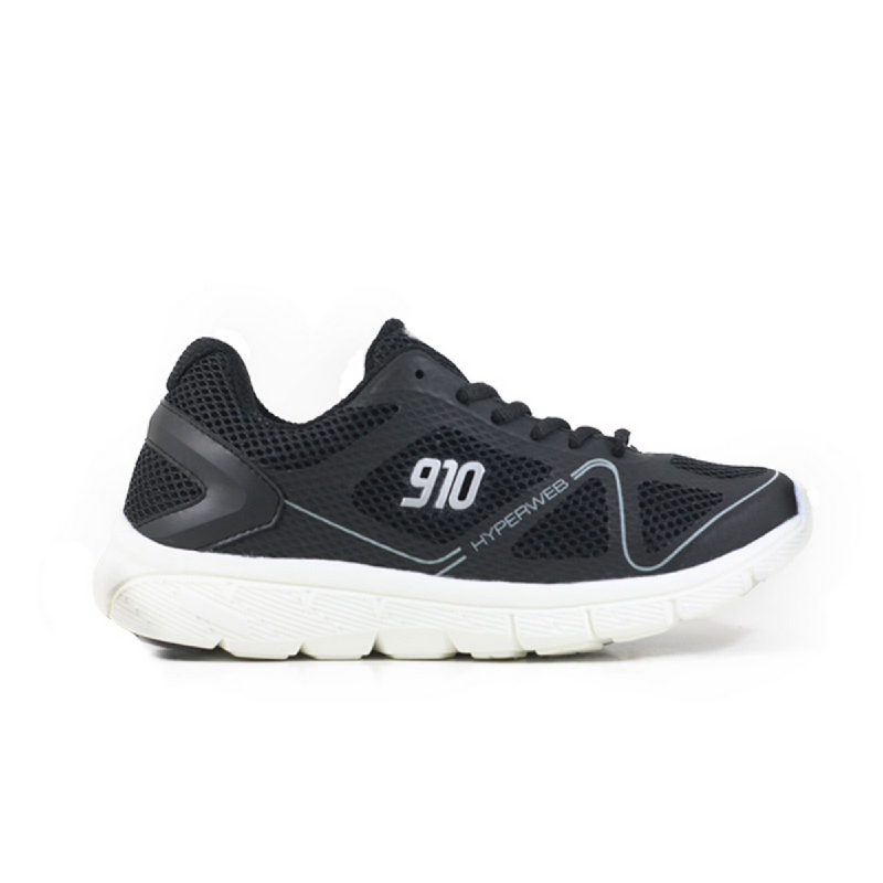 910 NINETEN Agito Sepatu Olahraga Lari Unisex - Hitam Putih