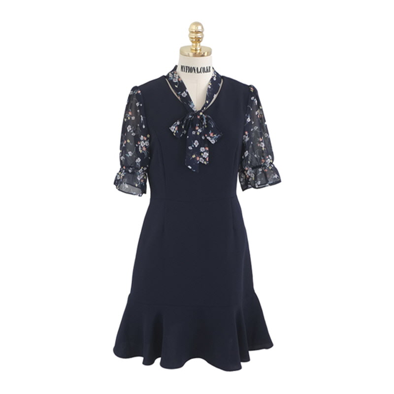 Floria Scent Dress-m3748 Dark Blue
