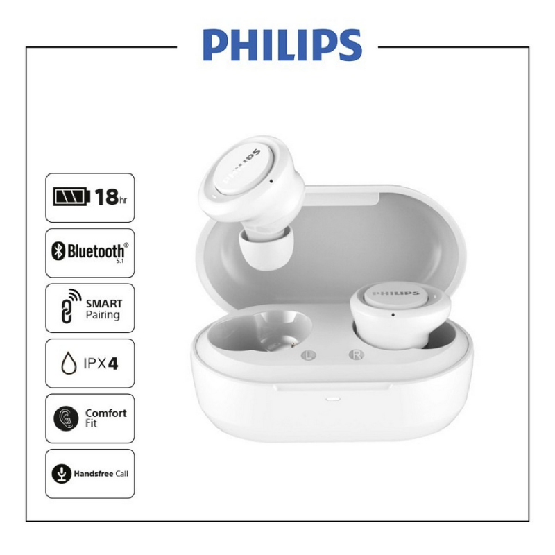Philips In-ear true wireless headphones TAT1215 White