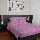 King Rabbit Bed Cover Double 230x230 cm Motif Hansel - Pink