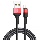 HOCO X26 Kabel Data Android Micro USB Fast Charging 2A Nylon Braid - Black&Red