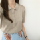 And Collar Knit (4color) BEIGE