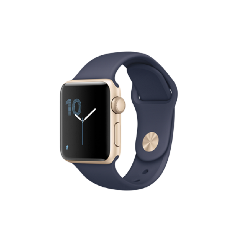 Apple Watch 2 Sports  -  Series 2 Aluminum 38m Gold + Midnight Blue