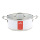 White Casserole 24 cm with Glass Lid